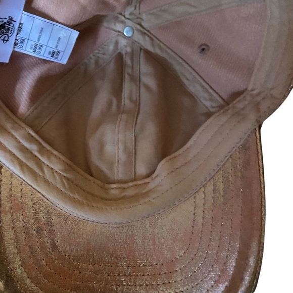 Disney Parks Mickey Mouse Rose Gold Sequin Adult Baseball Cap - Picture 5 of 11